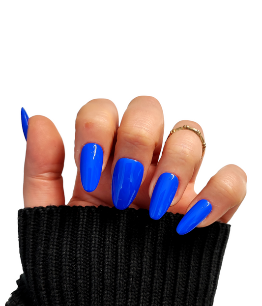 Press On Nails Blaue Queen