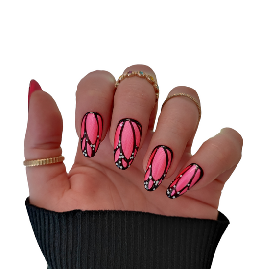Press On Nails Sommer Pink Metallic