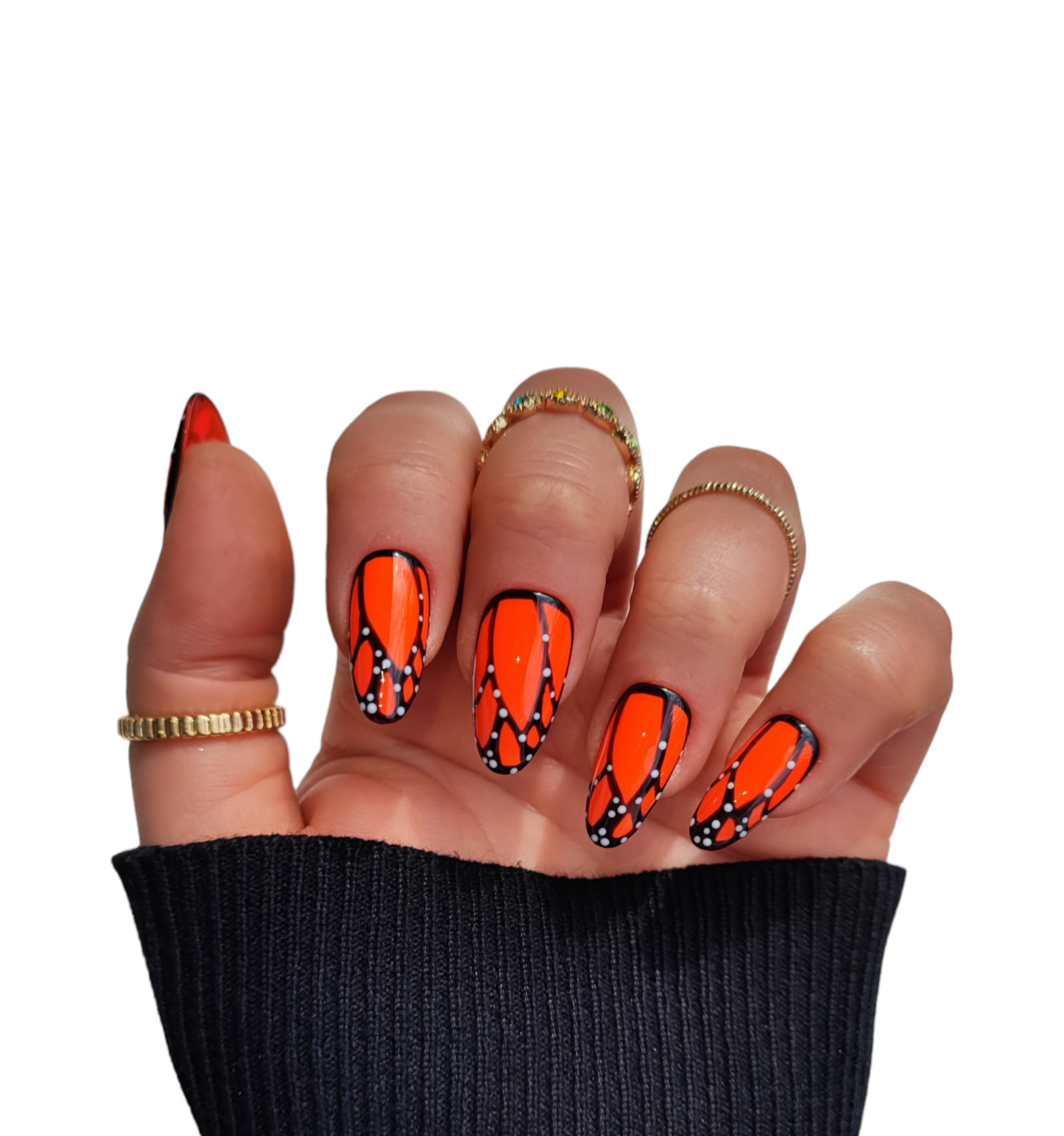 Press On Nails Sommer Neon Orange