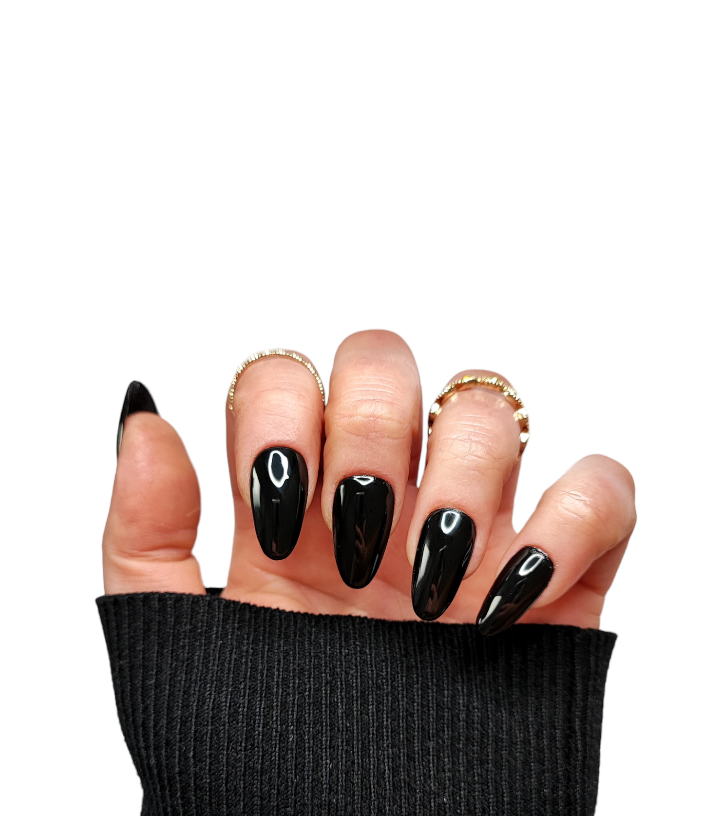 Press On Nails Black